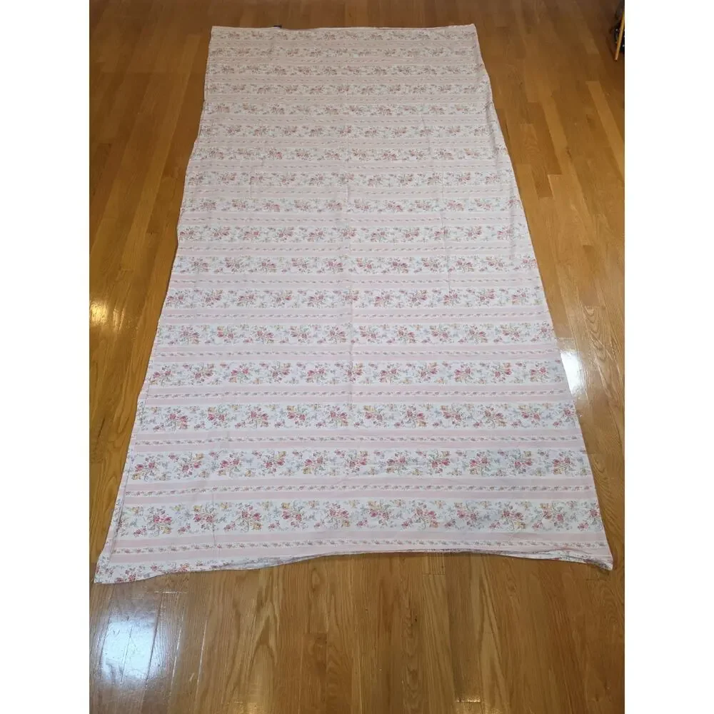 Ralph Lauren Millicent King Sheet Set Pink Floral Stripe Grandmillennial Italy